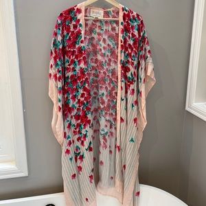 Long Anthropologie kimono top